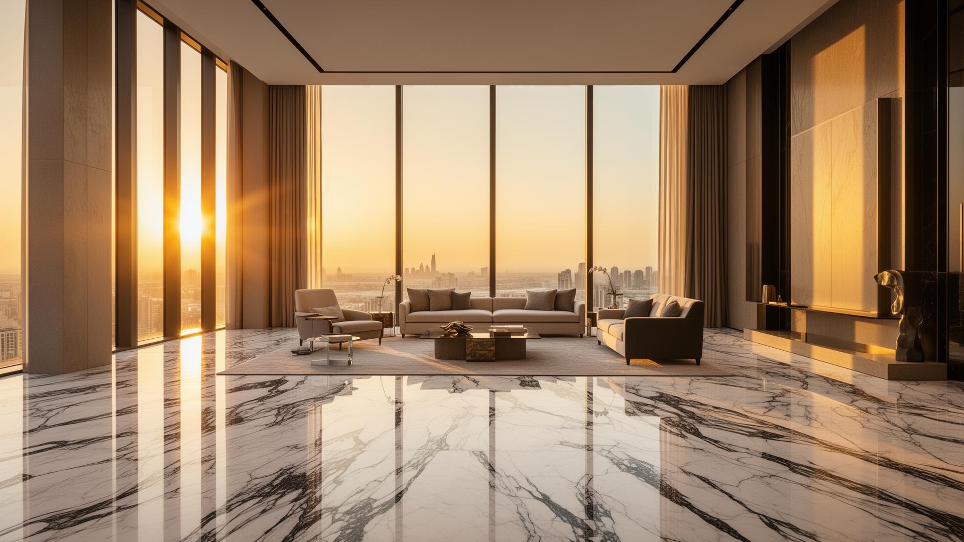 Marble feature wall